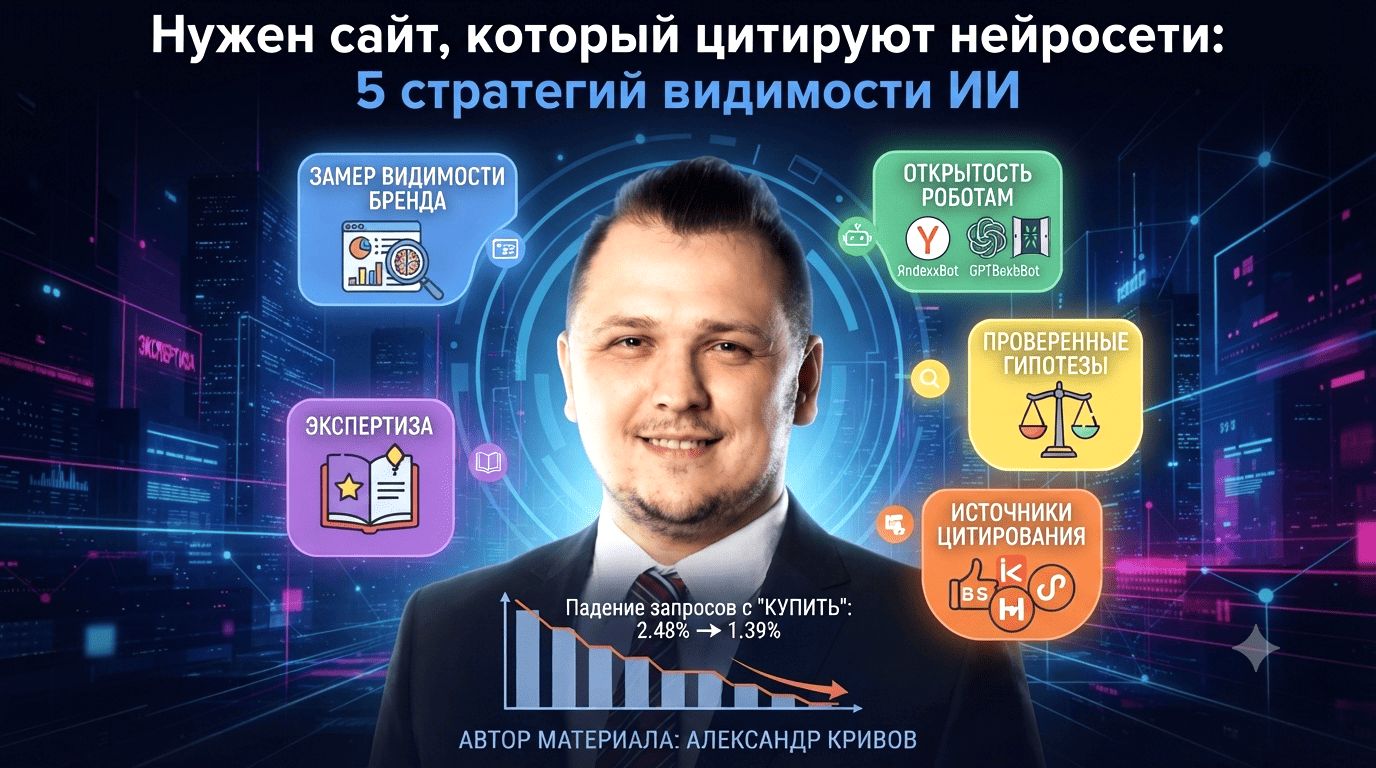 Нужен сайт, который цитируют нейросети: 5 стратегий видимости